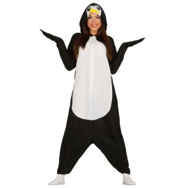 Fato de Pinguim para Adulto Macacão Largo