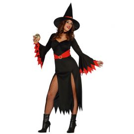 Disfraz Red Witch para Mujer combinación Rojo y Negro