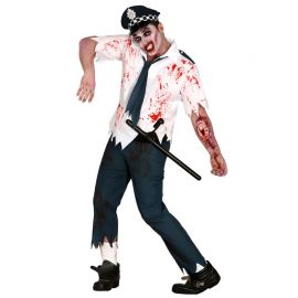 Fato de Zombie Cop para Homem com Gorro