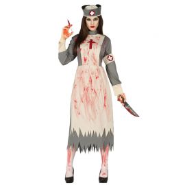 Disfraz de Dead Nurse para Mujer con Gorro