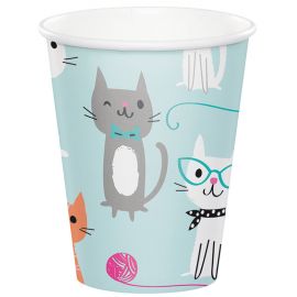 8 Vasos Gatitos 266 ml