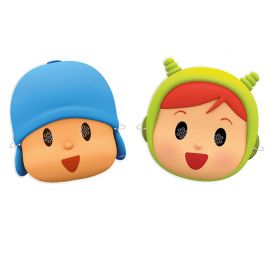 6 Máscaras Pocoyo E Nina