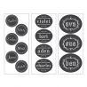 3 Etiquetas Personalizables Chalkboard