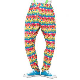 Pantalón de Payaso para Adulto Multicolor