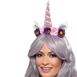 Diadema de Unicornio en Tonos Rosas