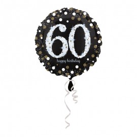 Balão Foil 60 anos Elegant 43 cm