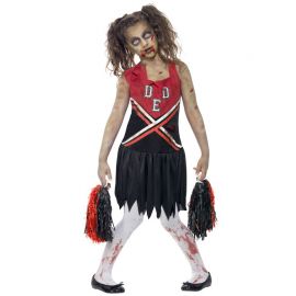 Disfraz de Cheerleader Zombie para Niña