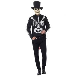 Disfraz de Novio Esqueleto del Día de los Muertos para Hombre