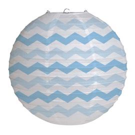 Balão Voador Chevron Azul Pastel 30,48 cm