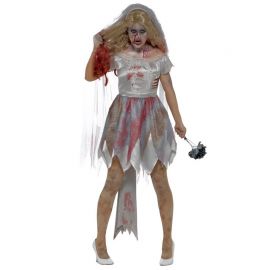 Disfraz de Novia Deluxe Zombie para Mujer