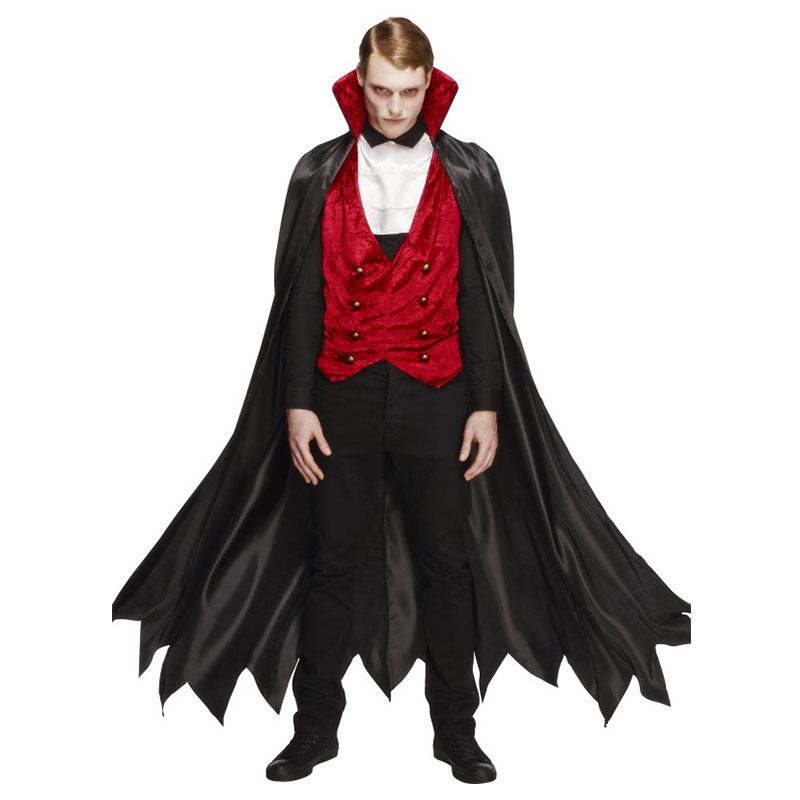 Fantasia Masculina Vampiro Adulto para Carnaval ou Halloween