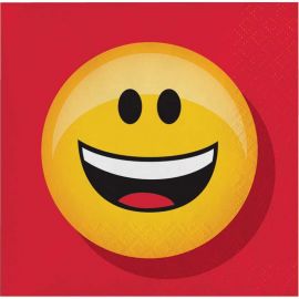 16 Guardanapos Emoticomes 25 cm