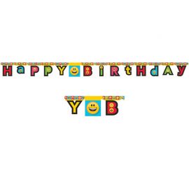 Guirnalda Emoticonos Happy Birthday 210 cm