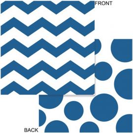 16 Guardanapos Chevron Azuis