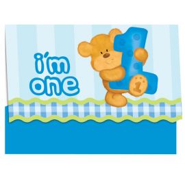 8 Convites Primeiro Año Menino