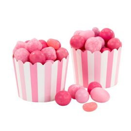 20 Cápsulas Cupcake con Rayas Rosas 20 Cápsulas Cupcake con Rayas Rosas