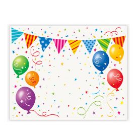 Fundo para Photo Booth com Balões e Bandeirolas