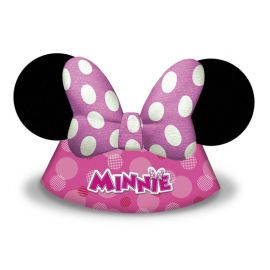 6 Chapéus Minnie Mouse de Papel