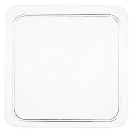 8 Pratos Transparentes Quadrados 12 cm