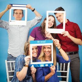 3 Quadros Redes Sociales para Photo Booth