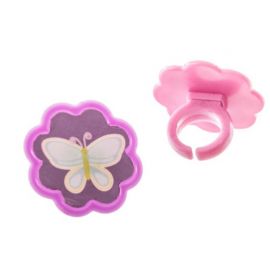 4 Aneis em Forma de Flor