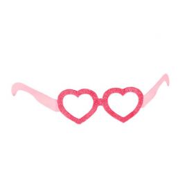 6 Óculos de Papel de Coração