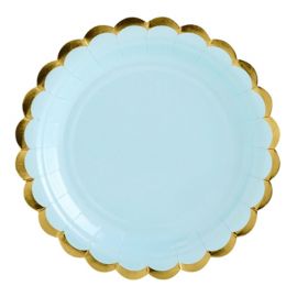 6 Pratos de Papel Chic