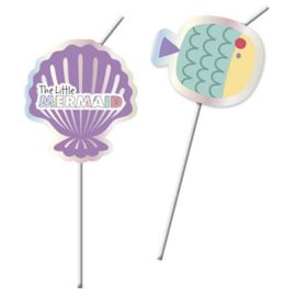 6 Palinhas Pequena Sereia Metalizadas