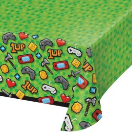 Toalha De Mesa Video Games De Plastico 137 Cm X 259 Cm