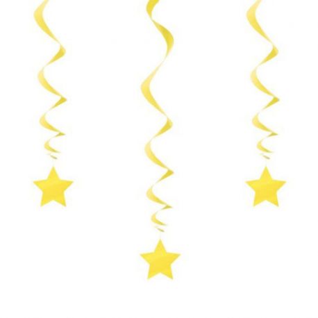 3 Decorativos Pendentes de Estrela