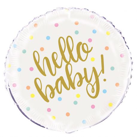 Balão Hello Baby Foil 46 cm