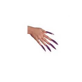 Lilas Metallic Vampire Nails