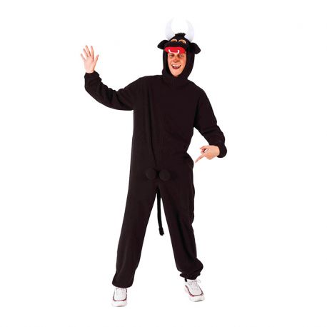 Disfraz Kigurumi Toro Negro para Adulto