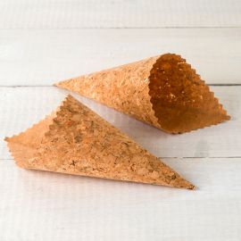 12 cones de cortiça 19,5 cm x 7 cm