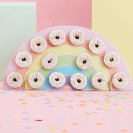 Donuts parede de arco -íris