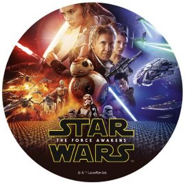 6 Discos comestíveis Star Wars 20 cm