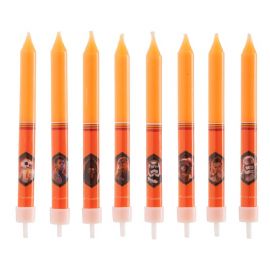 8 Velas forma Palito Star Wars 9 cm