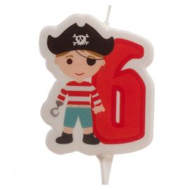 Velas Piratas Nº6 De 7 Cm 2D