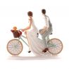 Muñecos de Boda en Bicicleta 18x15 cm