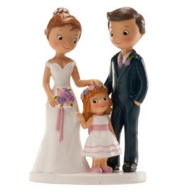 Bonecas de Casamento com Menina 16 cm