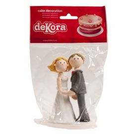 Casal bonecas de casamento 14 cm