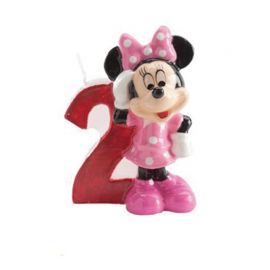 Velas Nº 2 Minnie Mouse 6,5 cm