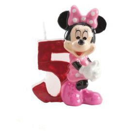 Velas Nº 5 Minnie Mouse 6,5 cm