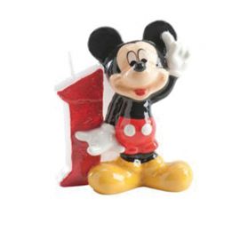Velas Nº 1 Mickey Mouse 6,5 cm