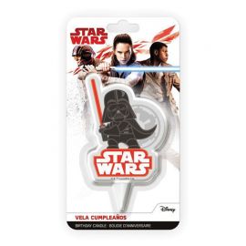 12 Velas de Aniversário Darth Vader 7,5 cm 2D