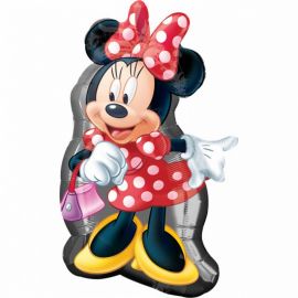 Balão em Forma Minnie Vestido Vermelho 48 cm x 81 cm