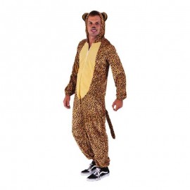 Traje de leopardo adulto kigurumi