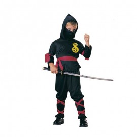 Fantasia de ninja preta infantil