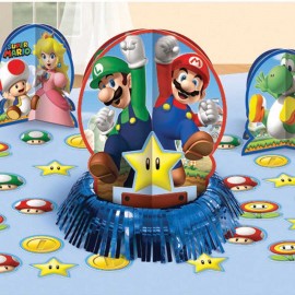 Kit Decoração Par a Mesa Super Mario