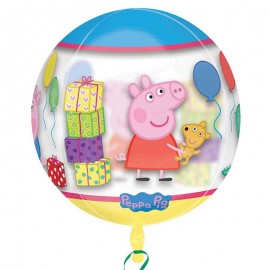 Balão Porquinha Peppa Esferico 38 cm x 40 cm